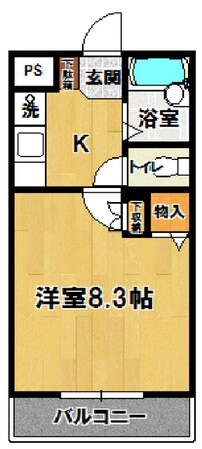 イーストサイドミネの物件間取画像